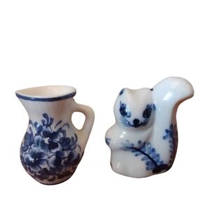 DELFTS Squirrel and Pitcher Mini Stocking Stuffer